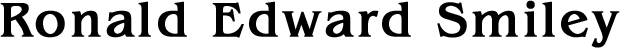 Ronald Edward Smiley